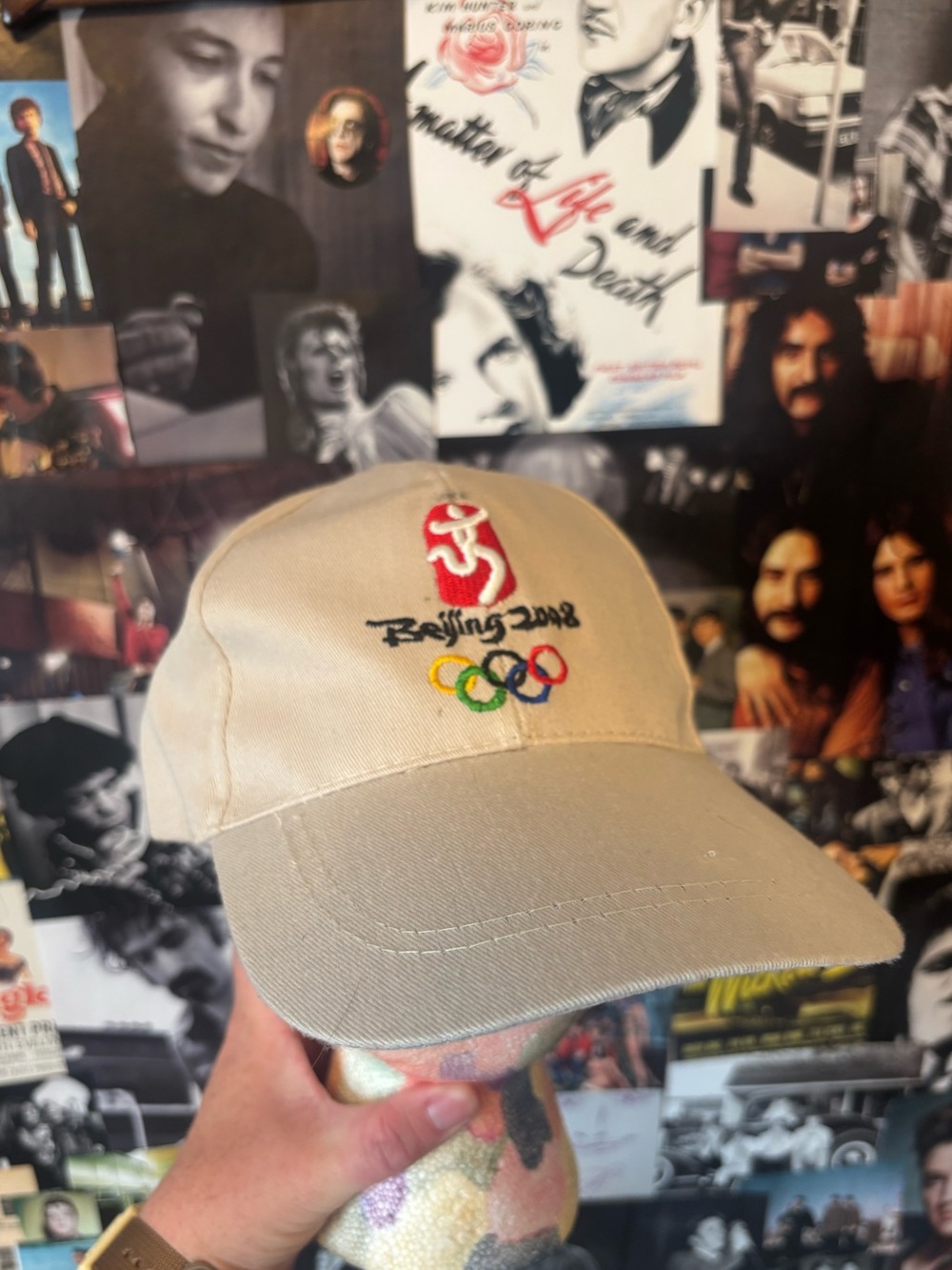 Beijing 2008 Embroidered Olympic Cap - Beige